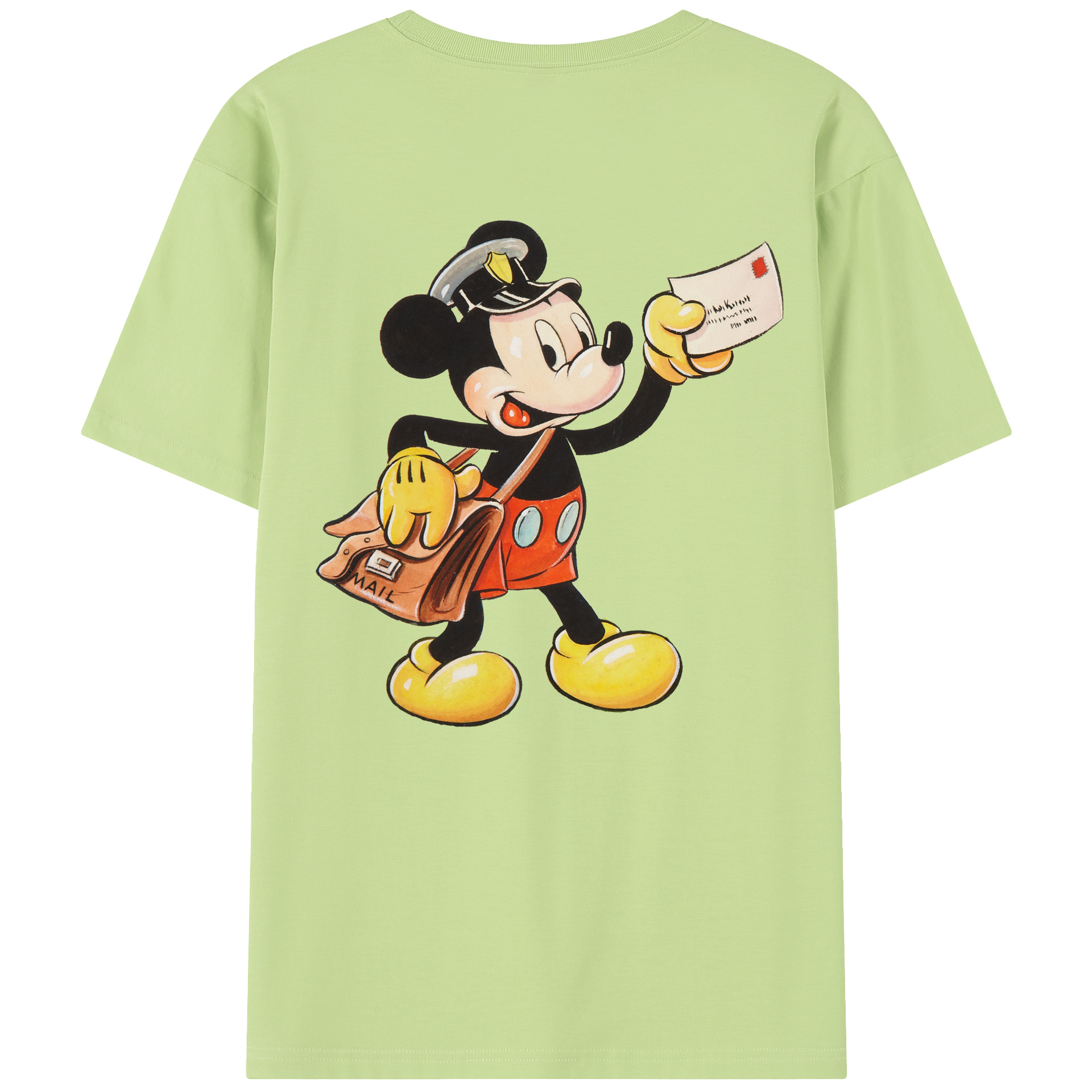 （画像用） ミッキーマウス Mickey Mouse 綿100％半袖Tシャツ（背面プリント）